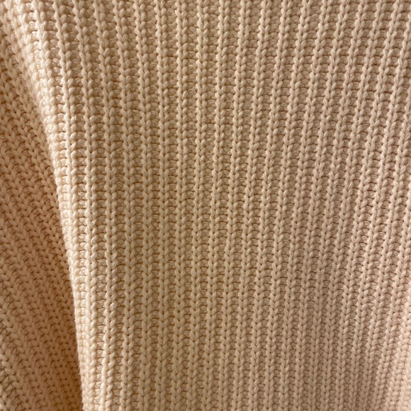 NWOT Free People Swim Too Deep Powder Puff color Oversized Sweater - Picture 3 of 5